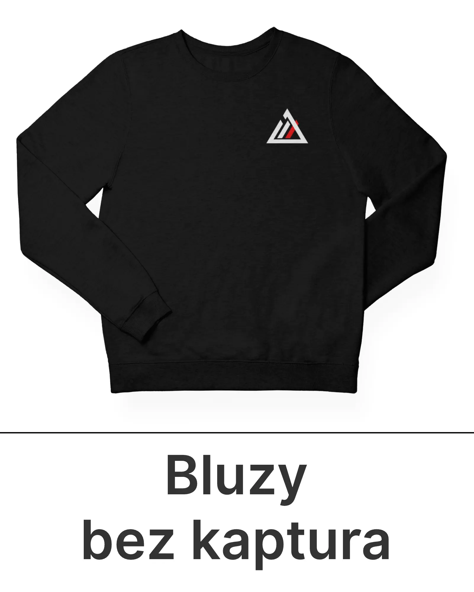 Bluza z logo firmy bez kaptura